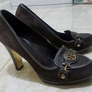 Authentic Leather Tory Burch Heels